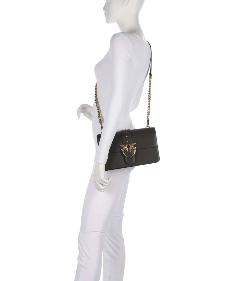 Pinko Love One Classic Umhängetasche verde fango/antique gold