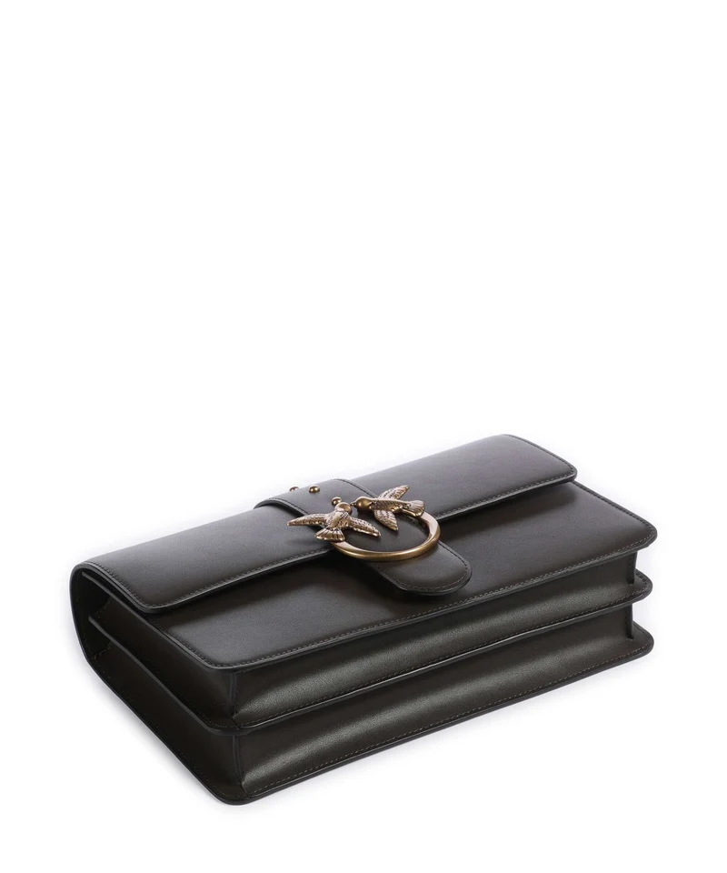 Pinko Love One Classic Umhängetasche verde fango/antique gold