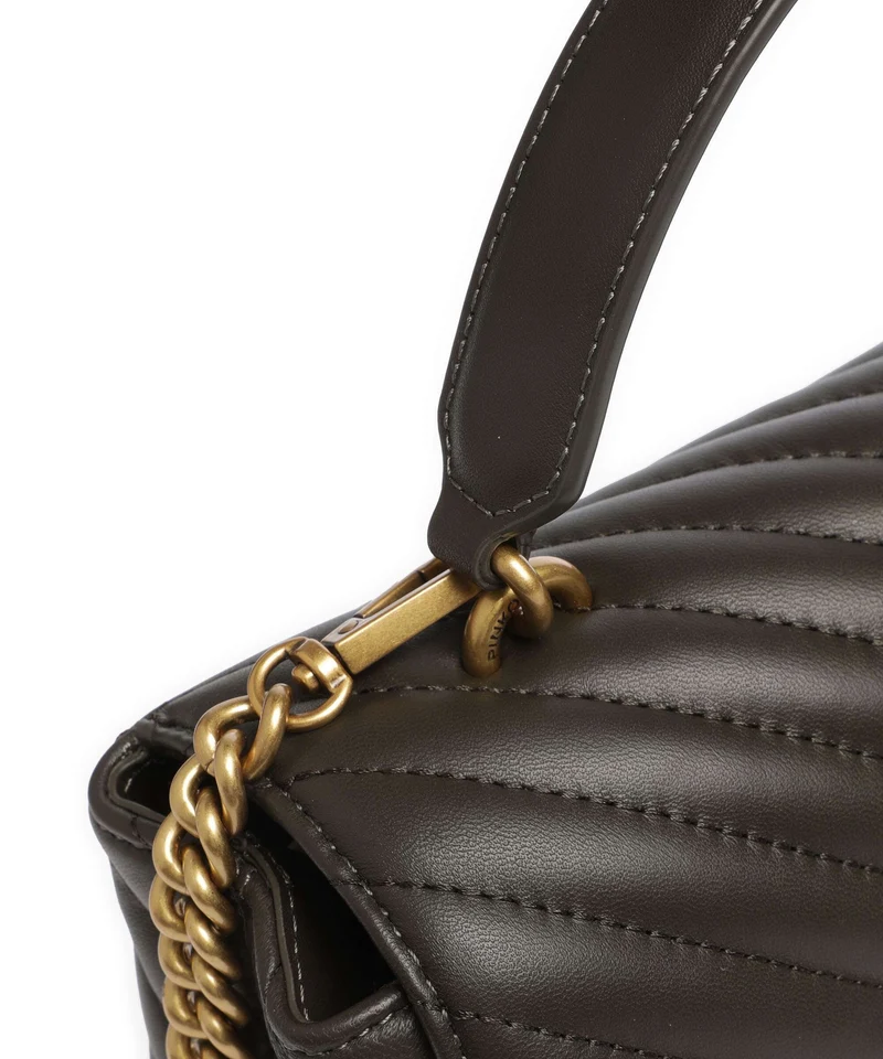 Pinko Love Lady Puff Classic Handtasche verde fango/antique gold