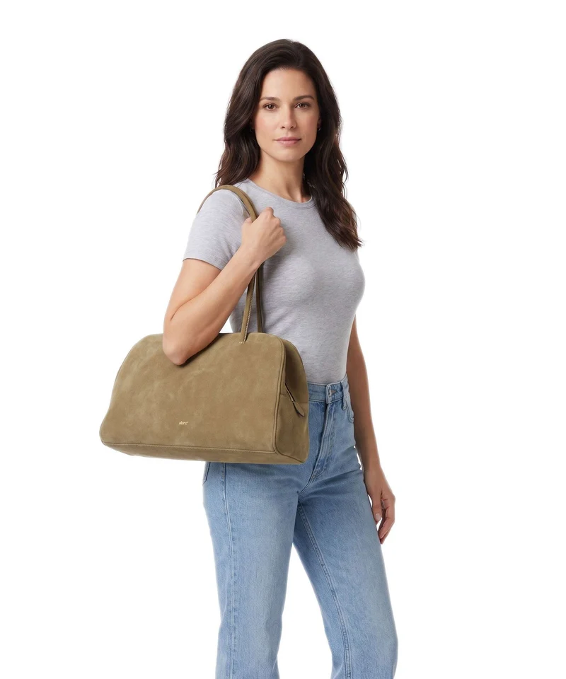 Abro Suede Amara Schultertasche mud