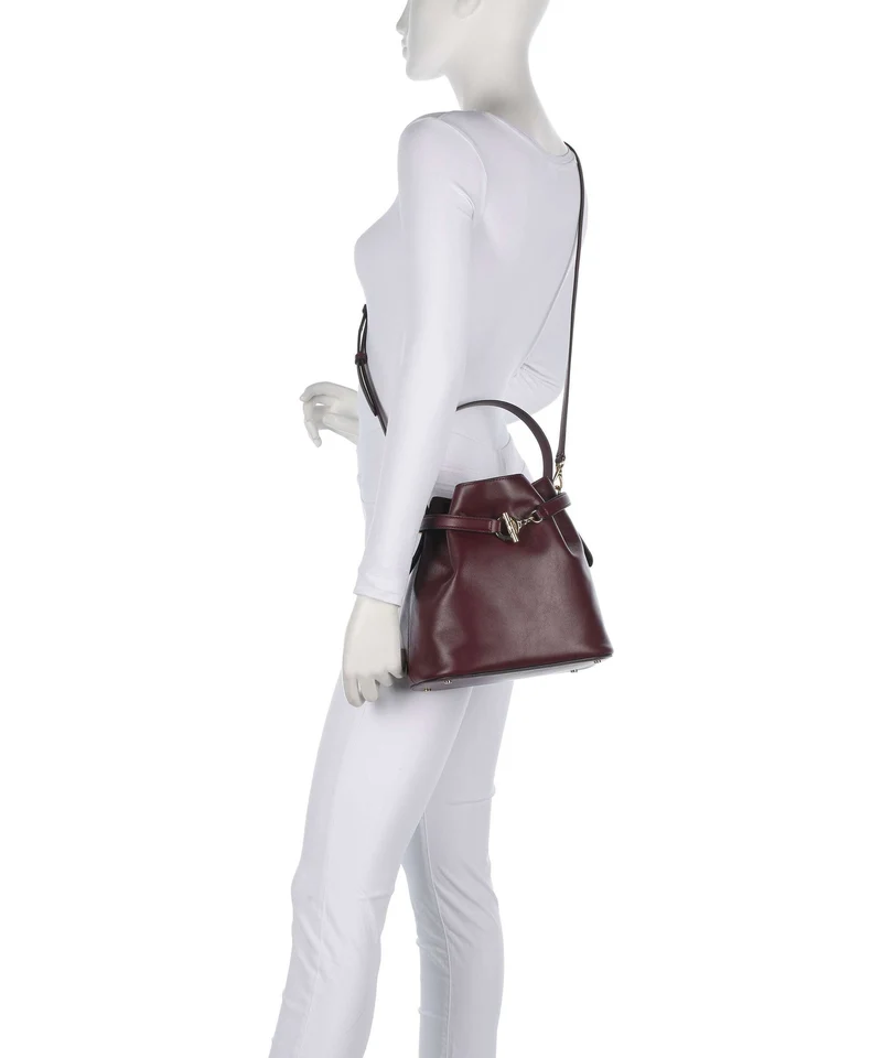 Lauren Ralph Lauren Blaike Medium Bucket Handtasche dark garnet
