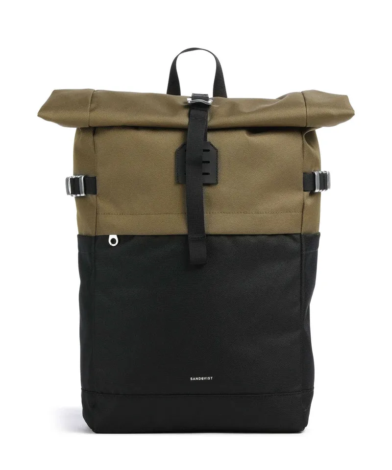 Sandqvist Icon M Rolltop Rucksack multi olive