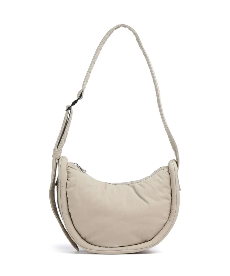 Sandqvist Curve Mini Schultertasche beige
