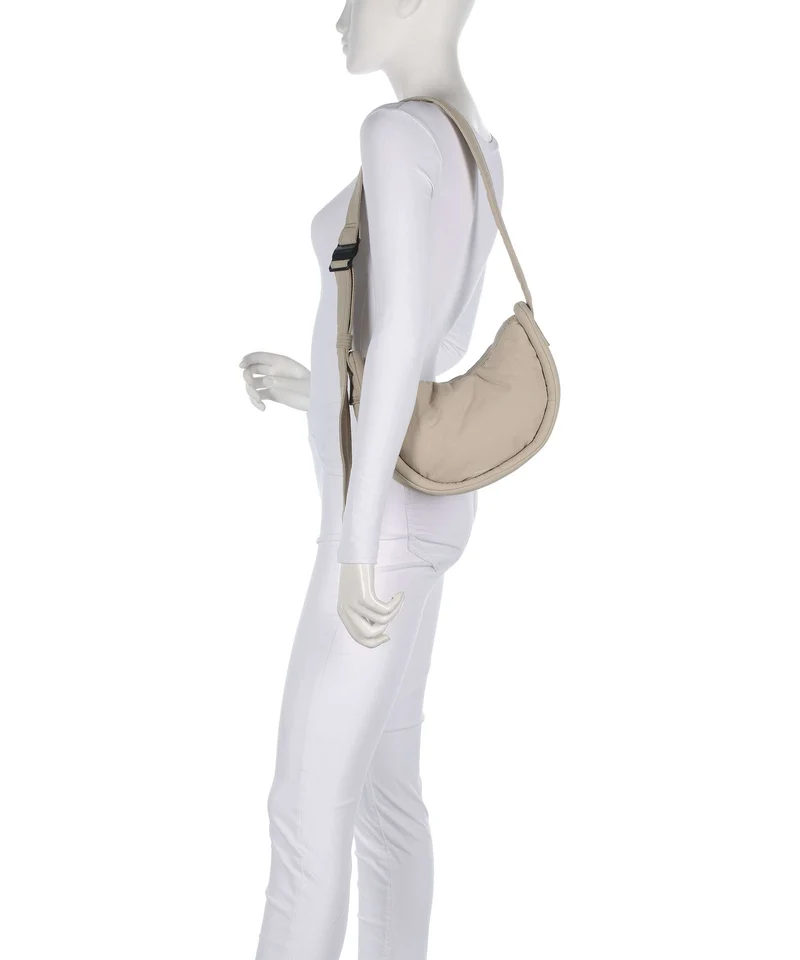 Sandqvist Curve Mini Schultertasche beige