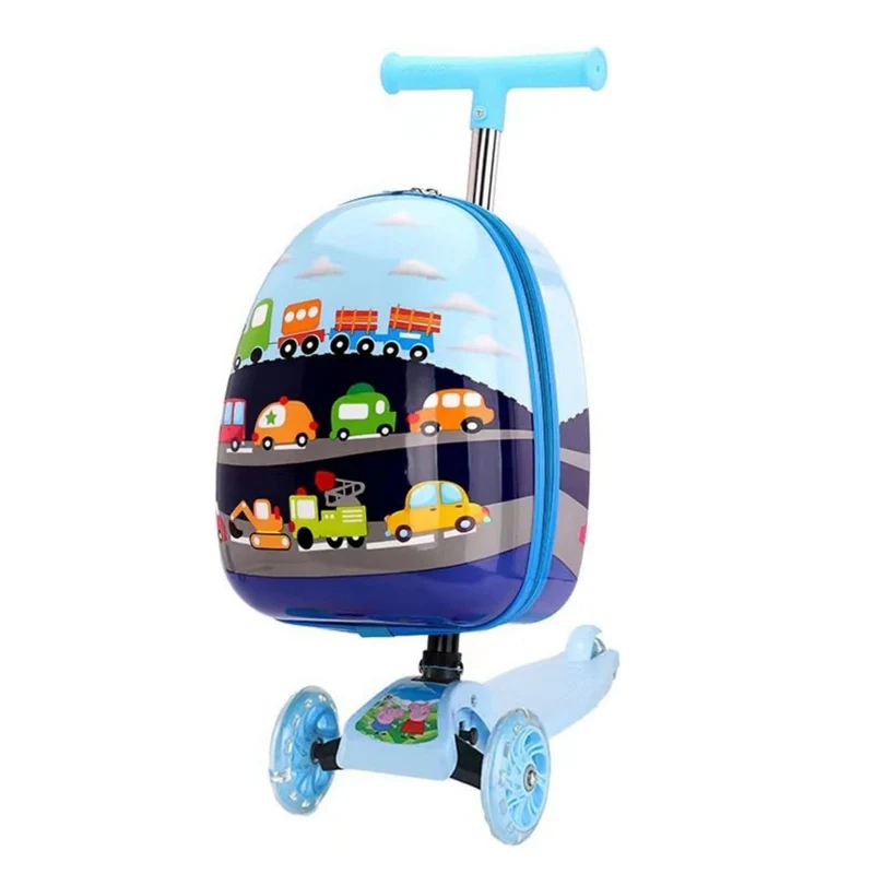 Kids Scooter Reisekoffer – 2-in-1, 60x30 cm, Koffer & Scooter für Kinder
