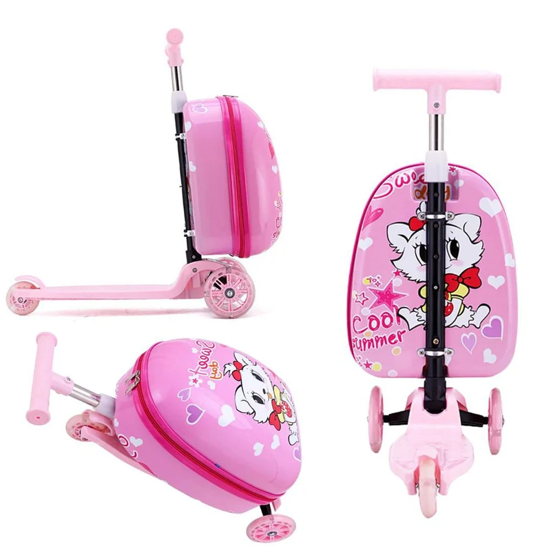 Kids Scooter Reisekoffer – 2-in-1, 60x30 cm, Koffer & Scooter für Kinder