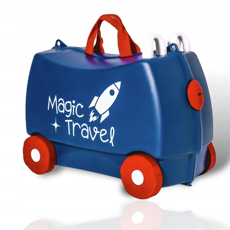 Magic Travel Kinderkoffer – 48x22x34 cm, Ride-on, Handgepäck für Kinder