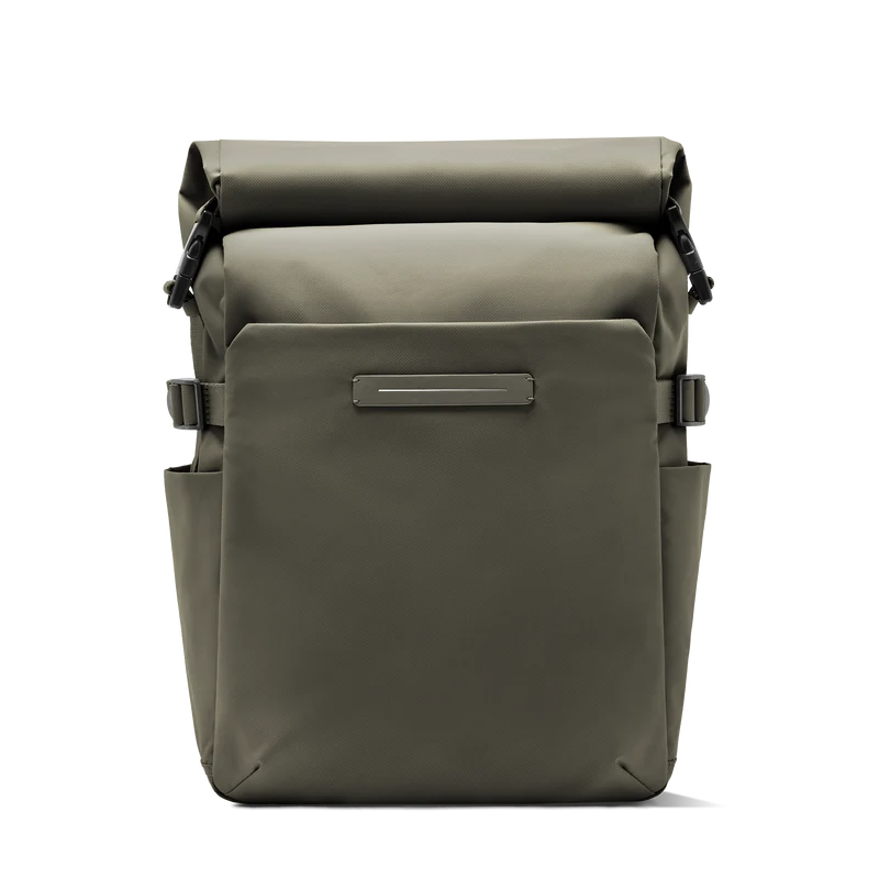 Shibuya Rolltop Backpack / Dark Olive / Recycled Nylon