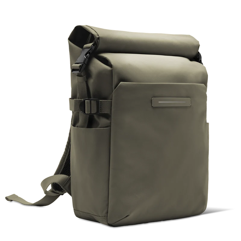 Shibuya Rolltop Backpack / Dark Olive / Recycled Nylon