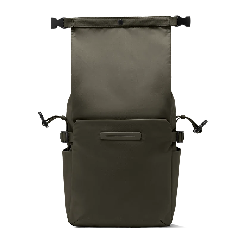 Shibuya Rolltop Backpack / Dark Olive / Recycled Nylon