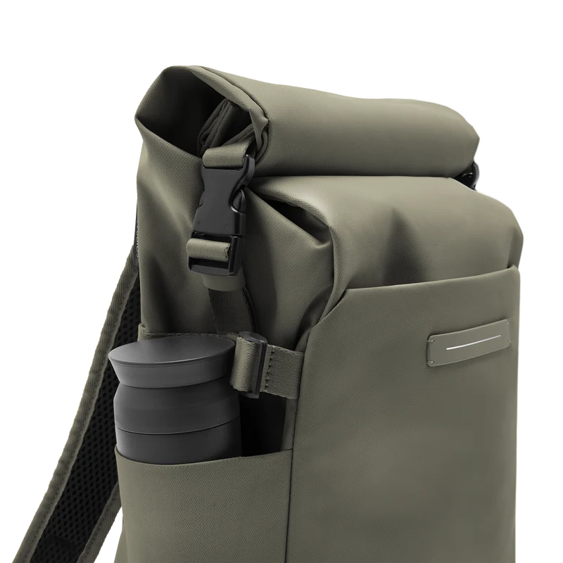 Shibuya Rolltop Backpack / Dark Olive / Recycled Nylon