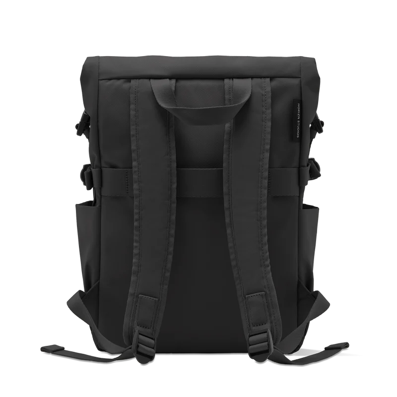 Shibuya Rolltop Backpack / All Black / Recycled Nylon