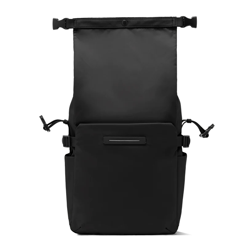 Shibuya Rolltop Backpack / All Black / Recycled Nylon