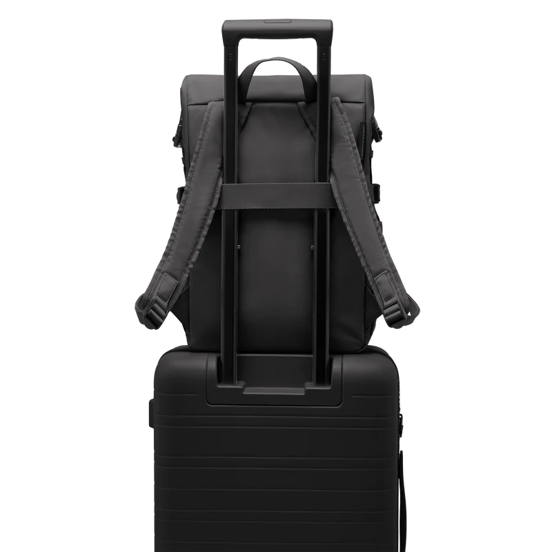 Shibuya Rolltop Backpack / All Black / Recycled Nylon