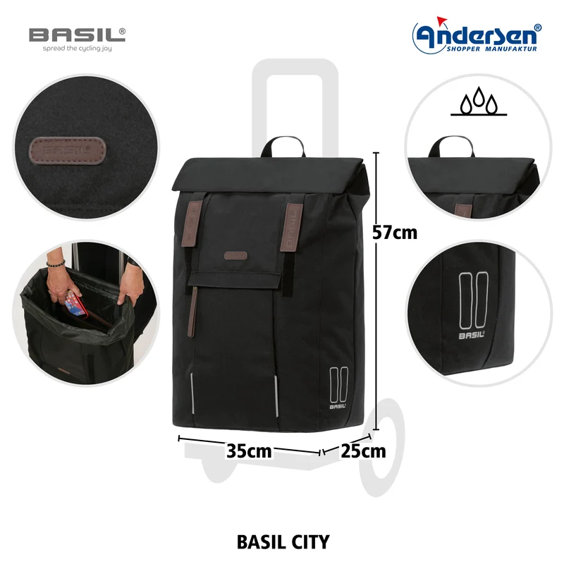 Alu Star Shopper Basil City - Schwarz