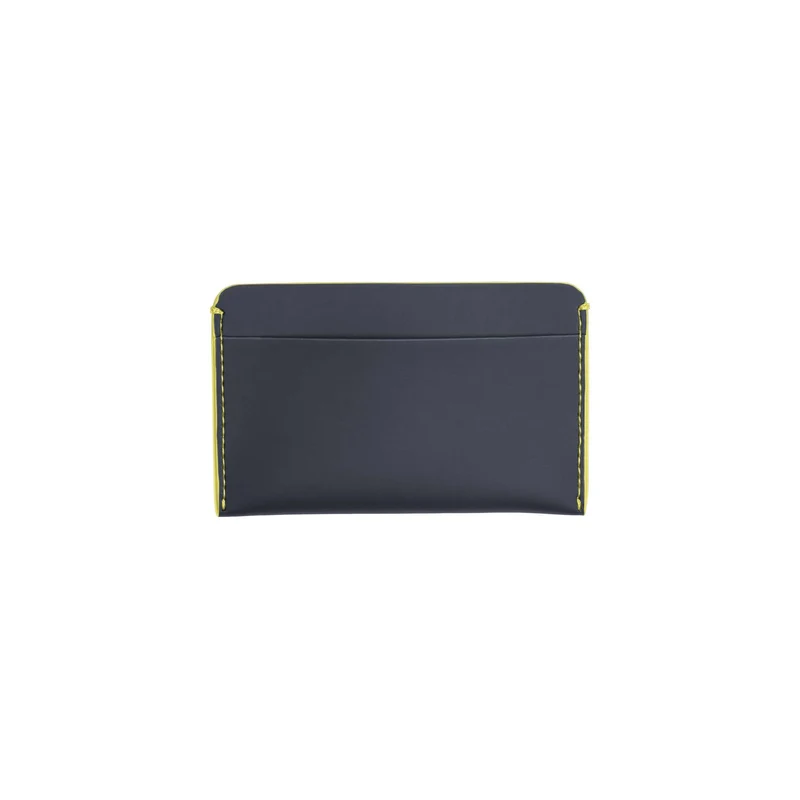 Cardholder / Night Blue - Neon Yellow