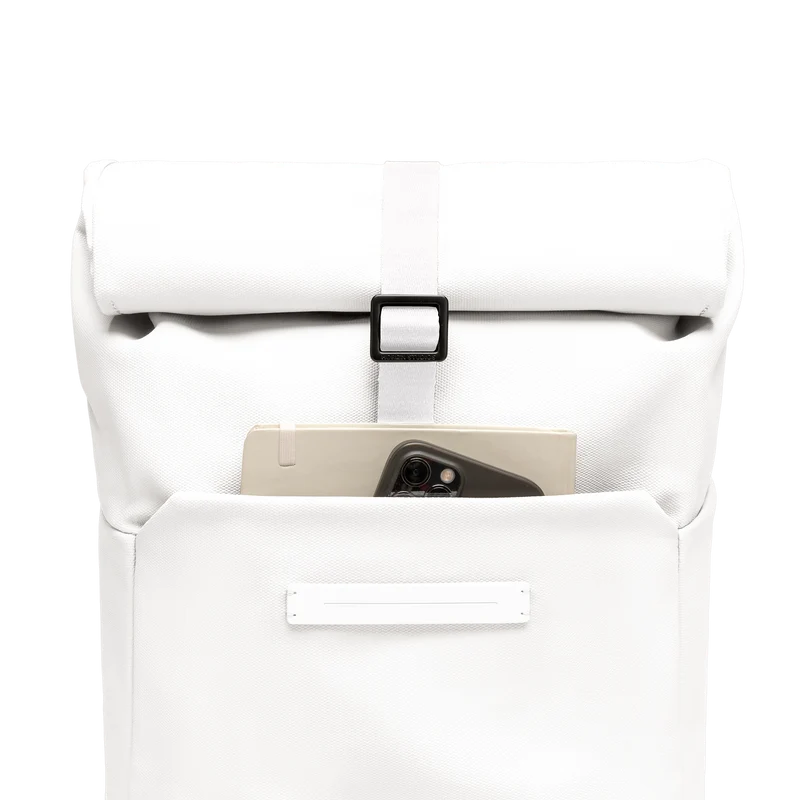 SoFo Rolltop Backpack X / All White / Waxed Canvas