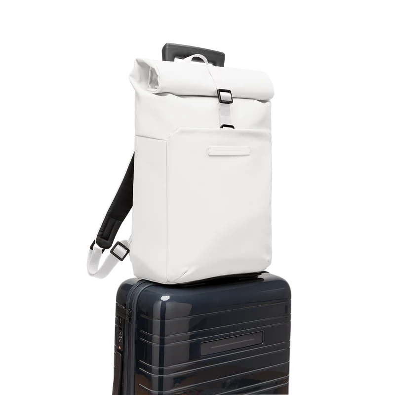 SoFo Rolltop Backpack X / All White / Waxed Canvas