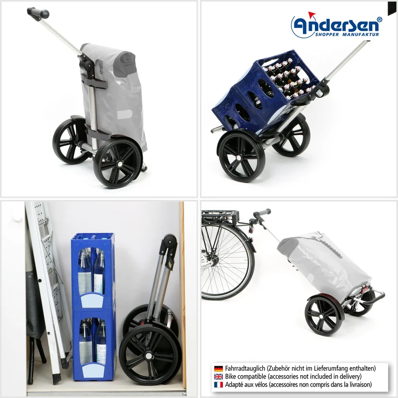 Tura Shopper Ortlieb, Kugellagerrad 29 cm - Anthrazit