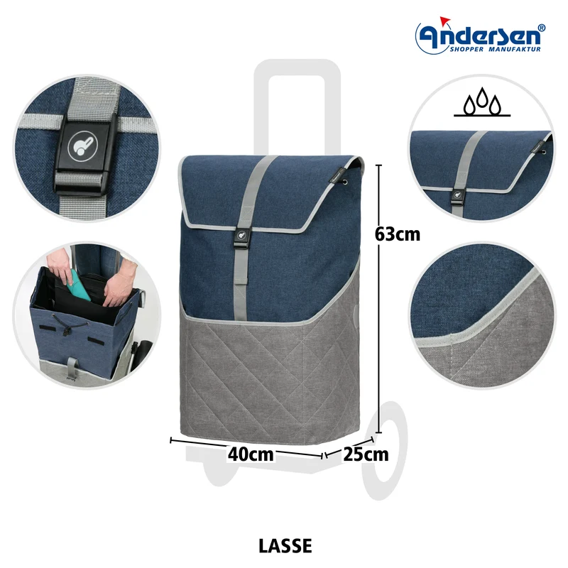 Tura Shopper Lasse, Kugellagerrad 29 cm - Blau