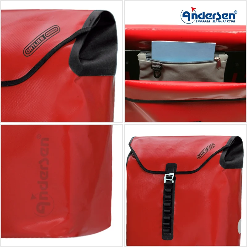 Tura Shopper Ortlieb, Luft-Kugellagerrad 29 cm - Rot