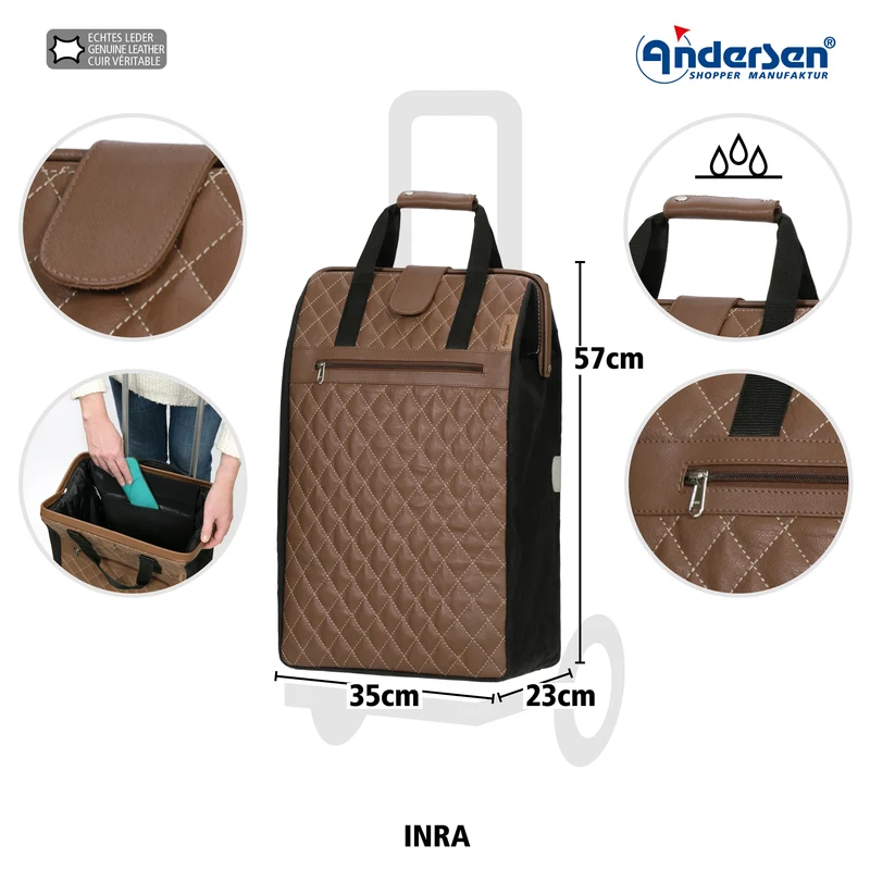 Royal Shopper Inra, Metallspeichenrad 25 cm - Braun