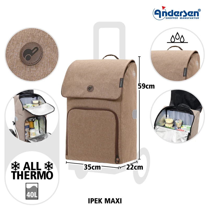 Royal Shopper Ipek Maxi, Metallspeichenrad 25 cm - Sand