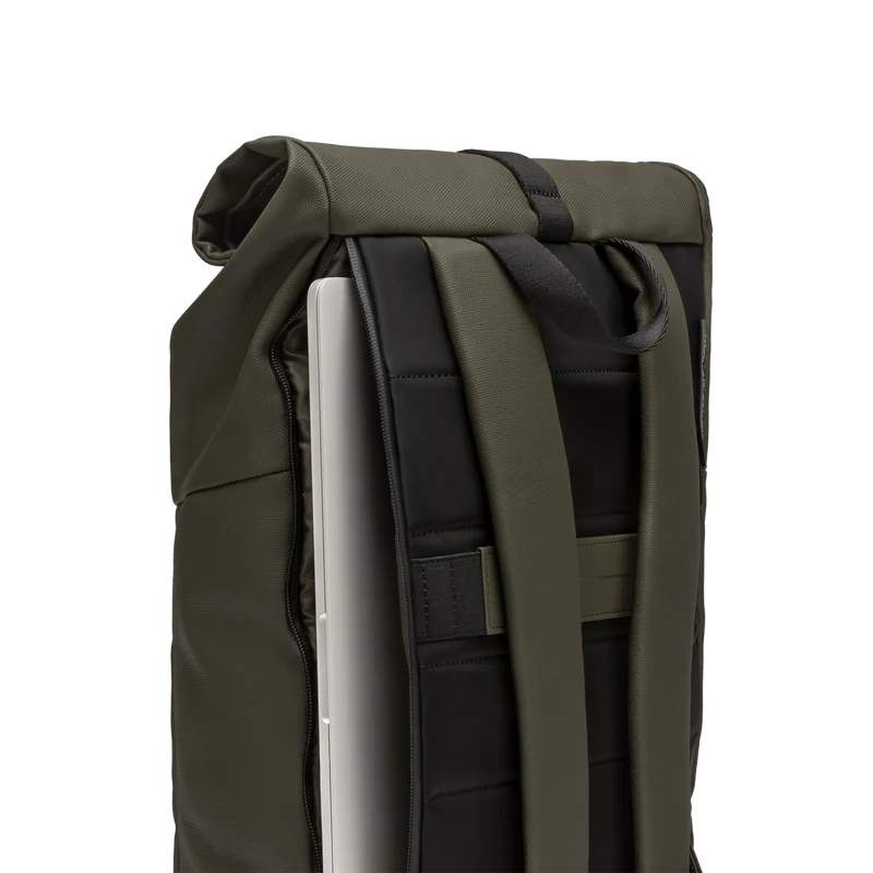 SoFo Rolltop Backpack X / Dark Olive / Waxed Canvas