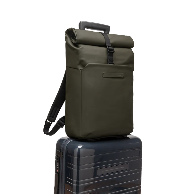 SoFo Rolltop Backpack X / Dark Olive / Waxed Canvas