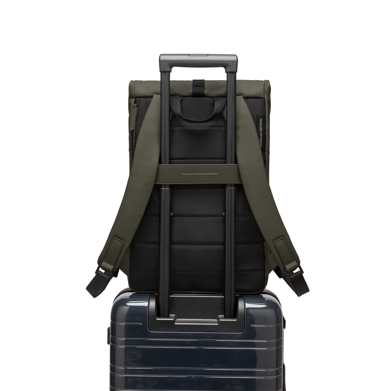 SoFo Rolltop Backpack X / Dark Olive / Waxed Canvas
