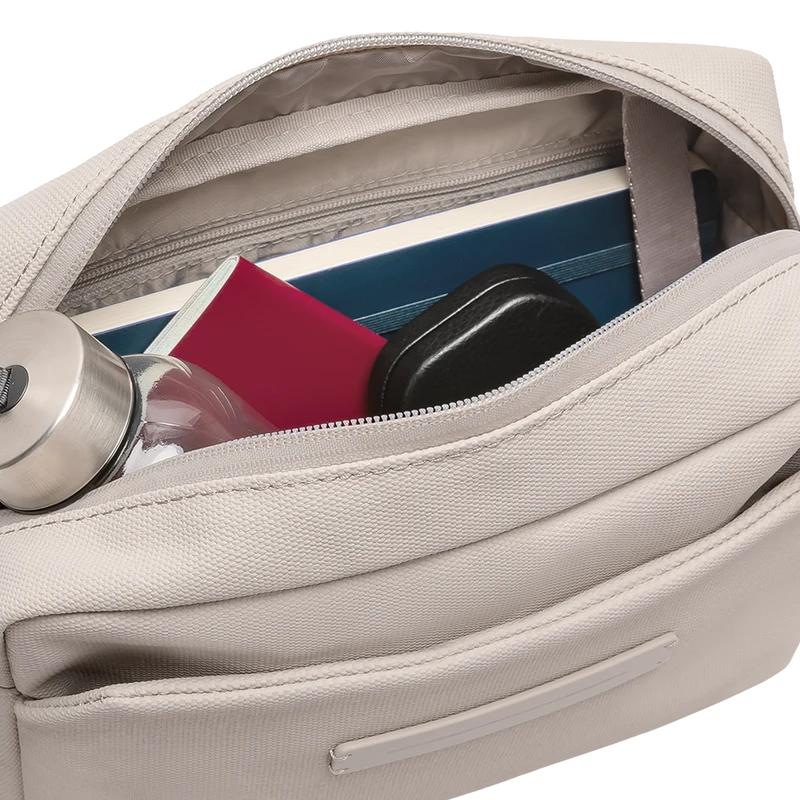 SoFo Box Bag / Sand Grey / Waxed Canvas
