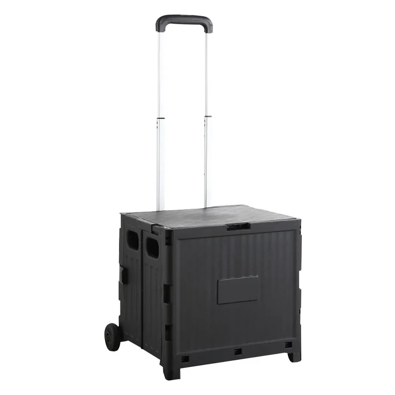 Faltbarer Einkaufstrolley – 60L, 34x38x35 cm, stabile Rollen, ergonomischer Griff