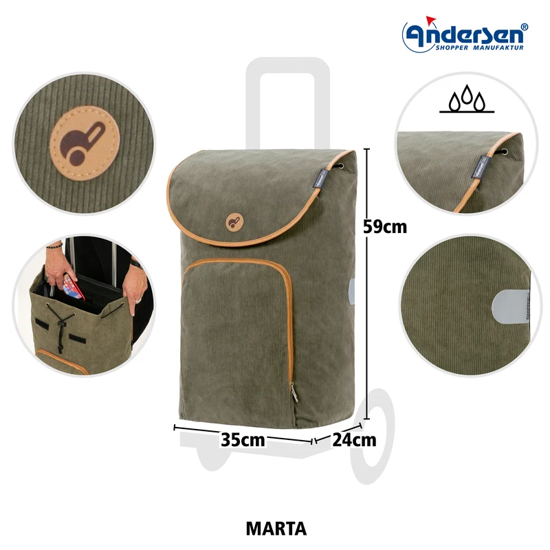 Alu Star Shopper Marta - Oliv