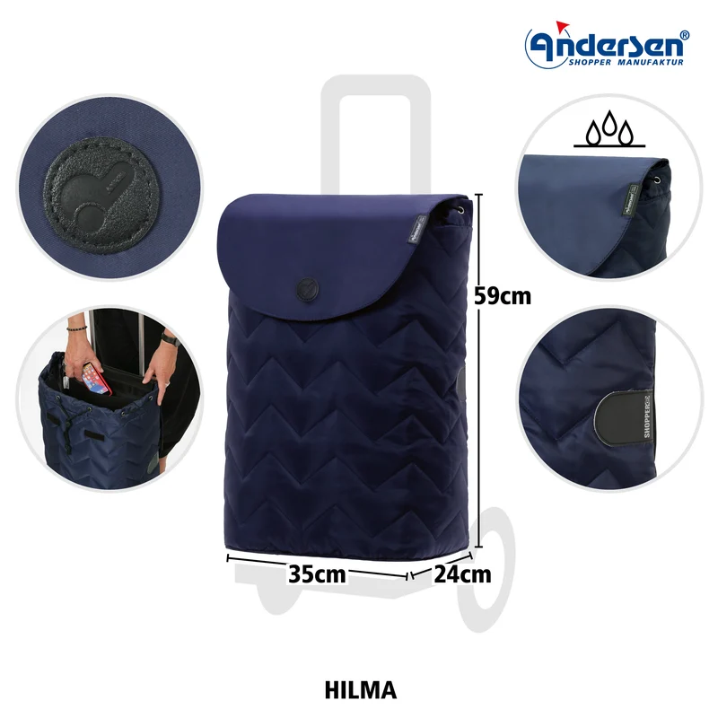 Royal Shopper Hilma, Metallspeichenrad 25 cm - Blau