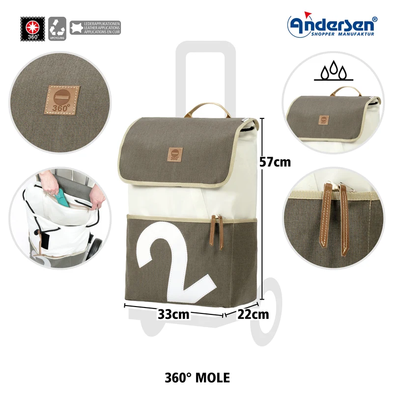 Royal Shopper 360° Mole, Kugellagerrad 25 cm - 2