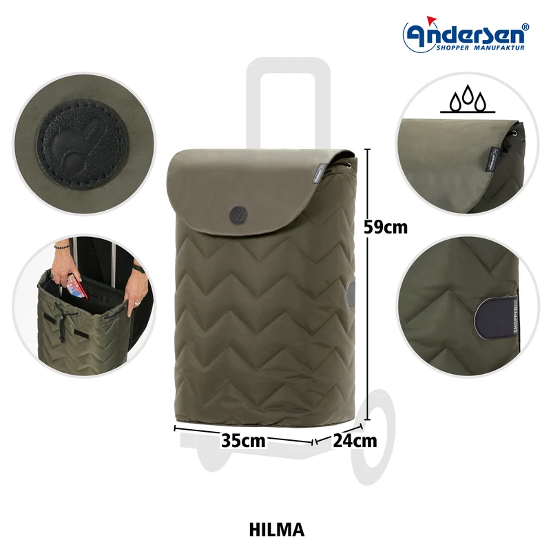 Alu Star Shopper Hilma - Oliv