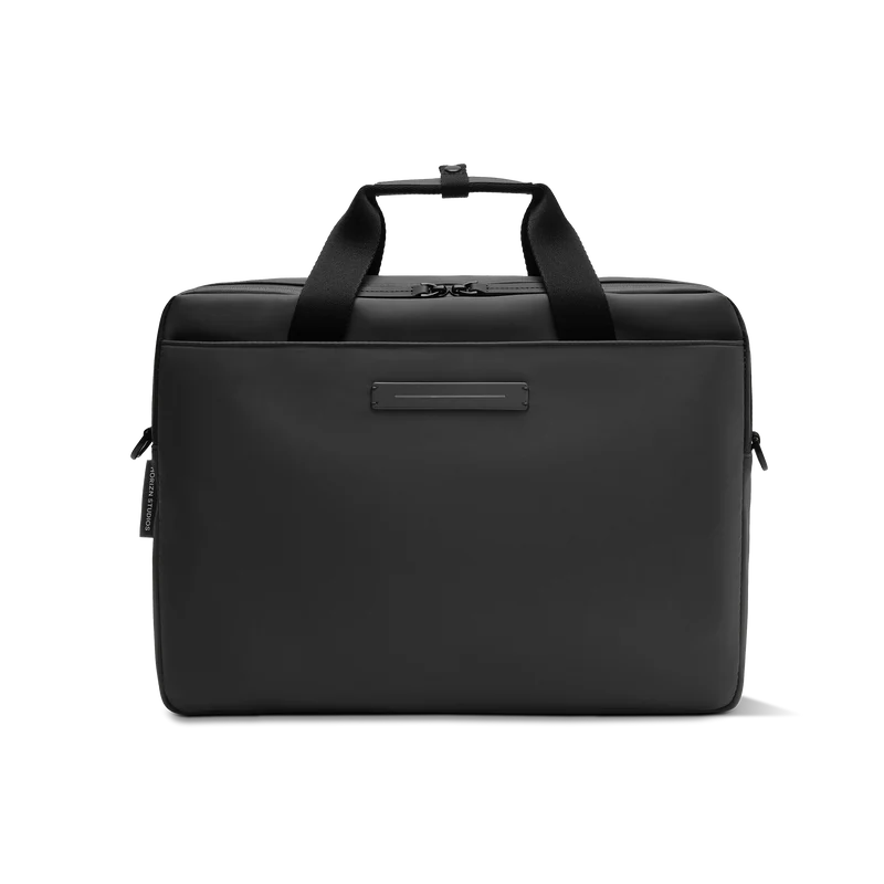 Gion Briefcase / All Black / Recycled Nylon