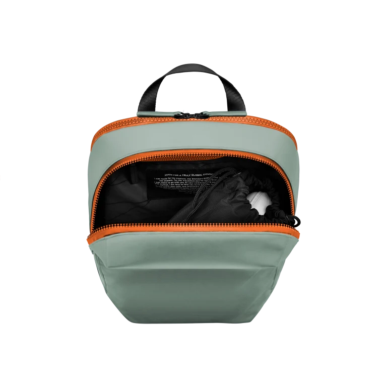 Gion Backpack Sport / Marine Green - Neon Orange / Vegan Hi-Core / Size S