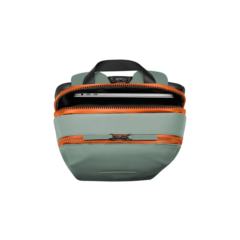 Gion Backpack Sport / Marine Green - Neon Orange / Vegan Hi-Core / Size S