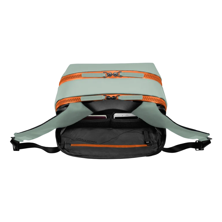 Gion Backpack Sport / Marine Green - Neon Orange / Vegan Hi-Core / Size S