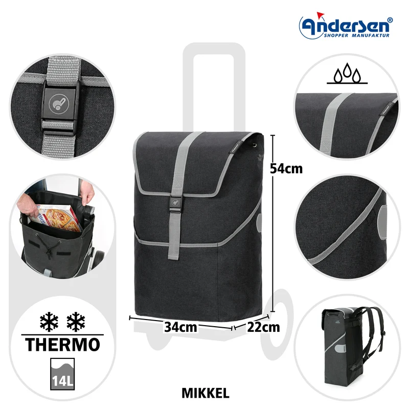 Unus Shopper Mikkel - Schwarz