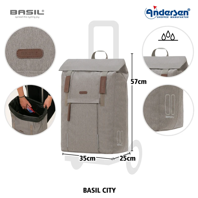 Treppensteiger Royal Shopper Basil City - Grau
