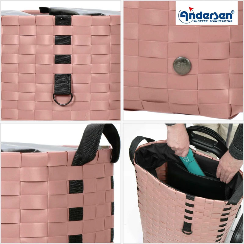 Royal Shopper Silja, Metallspeichenrad 25 cm - Terra Pink
