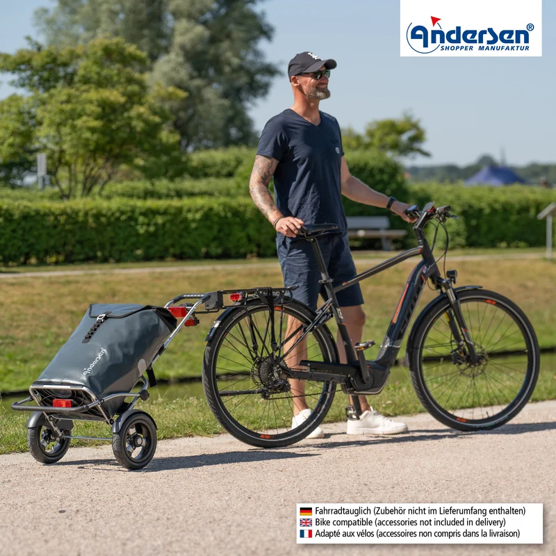 Royal Shopper Plus Ortlieb, Luft-Kugellagerrad 25 cm - Anthrazit