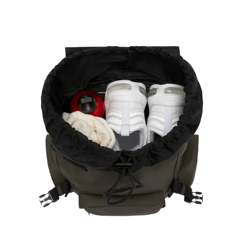 SoFo Backpack Travel / Dark Olive / Waxed Canvas