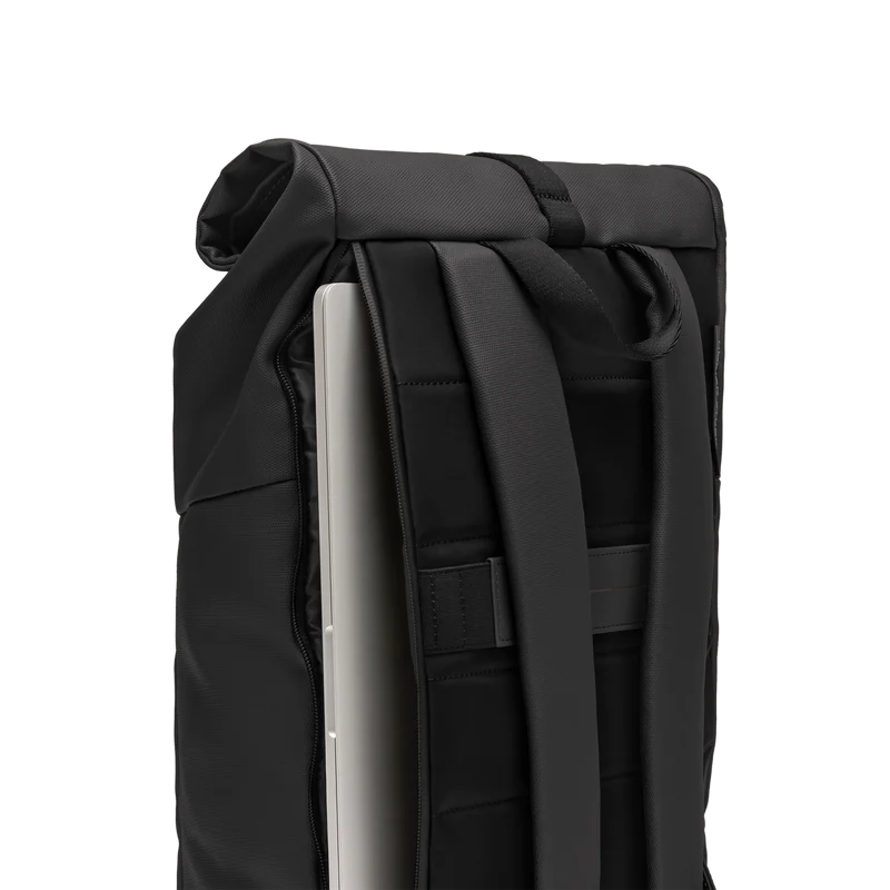 SoFo Rolltop Backpack X / All Black / Waxed Canvas