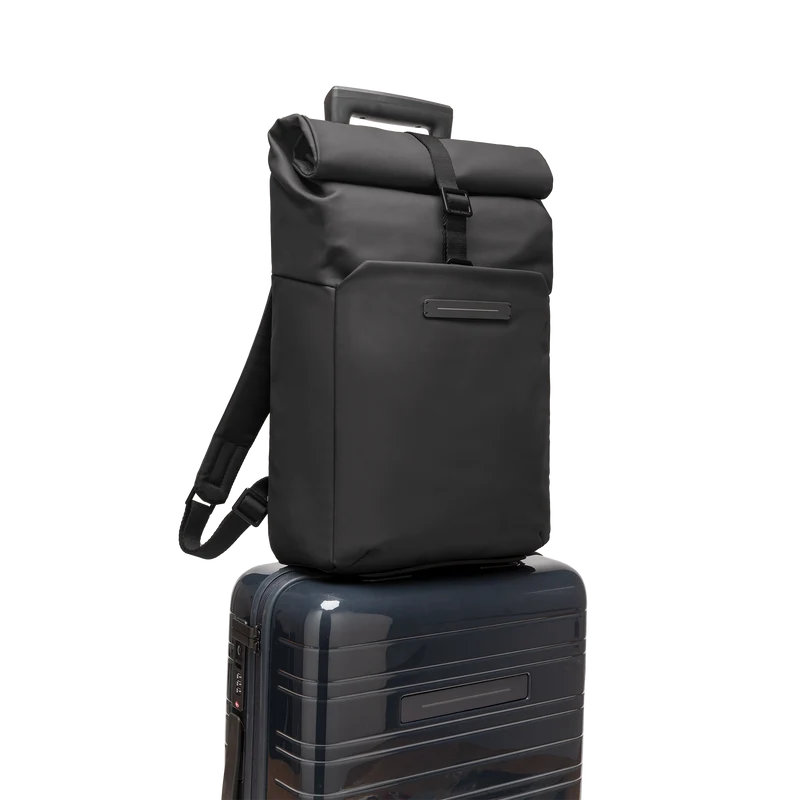 SoFo Rolltop Backpack X / All Black / Waxed Canvas