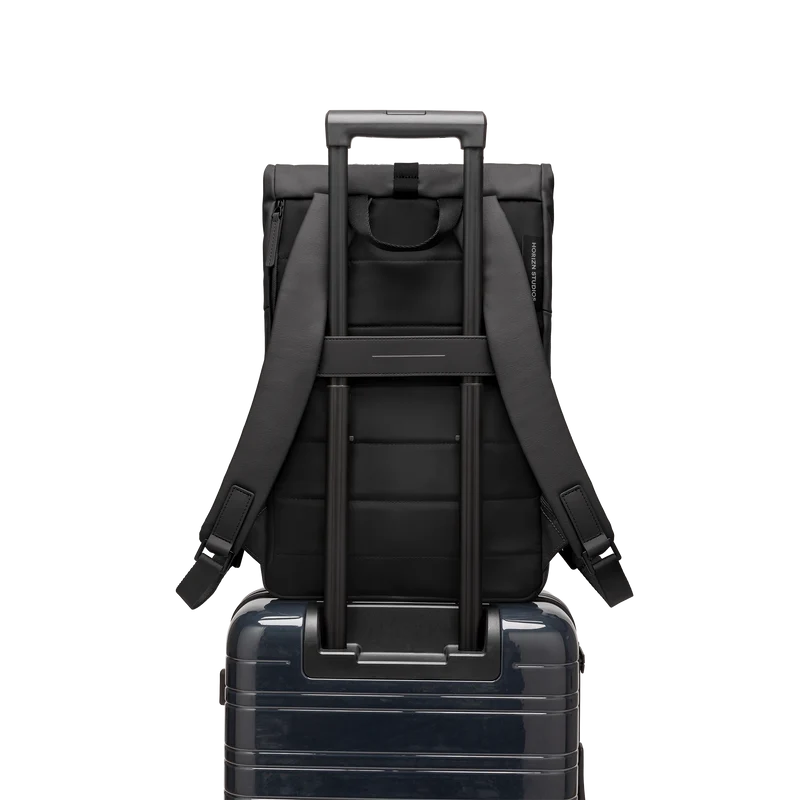 SoFo Rolltop Backpack X / All Black / Waxed Canvas