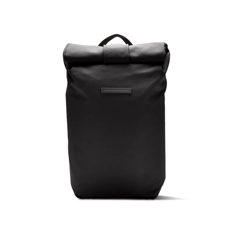 SoFo Rolltop Backpack / All Black / Recycled Cotton Canvas