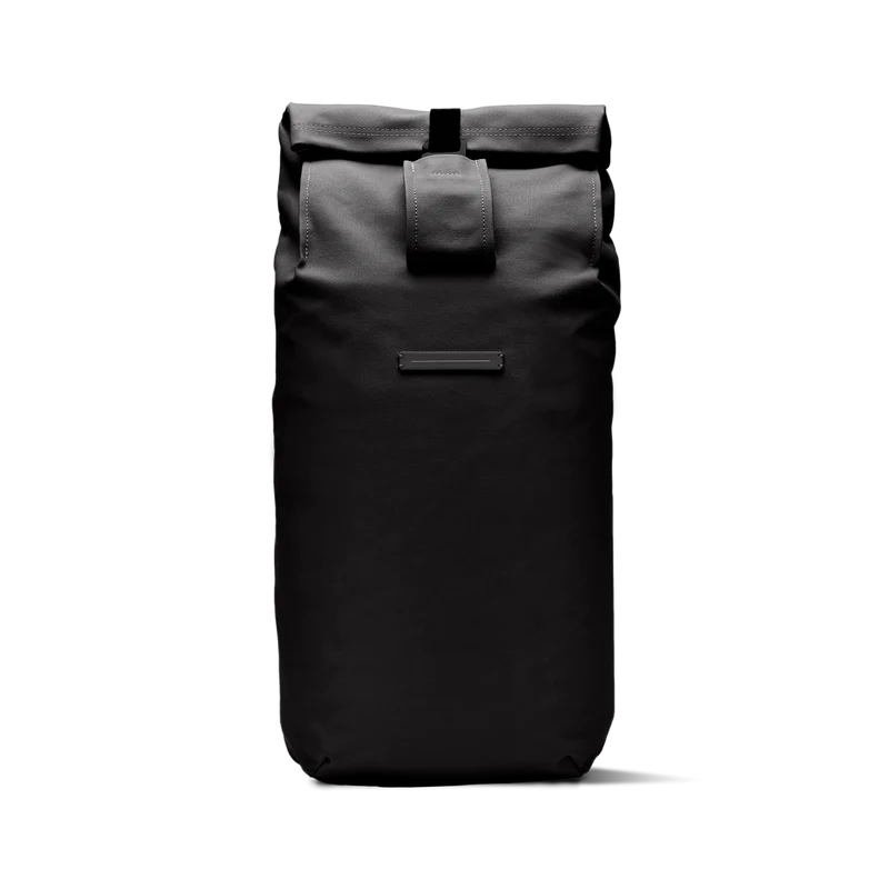 SoFo Rolltop Backpack / All Black / Recycled Cotton Canvas